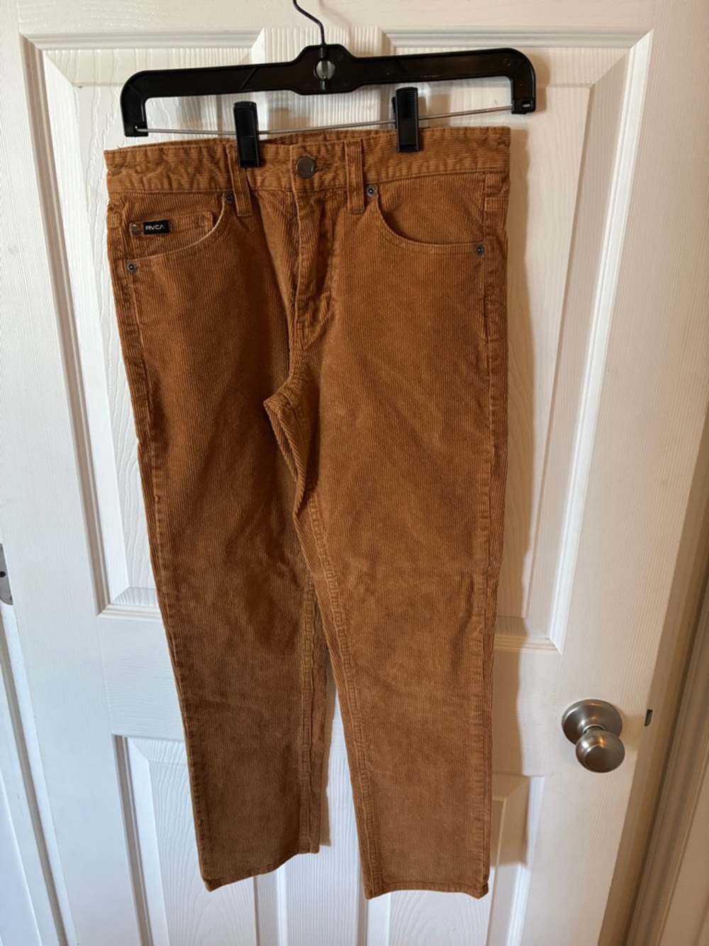 RVCA Men's Corduroy Pants in Caramel Brown